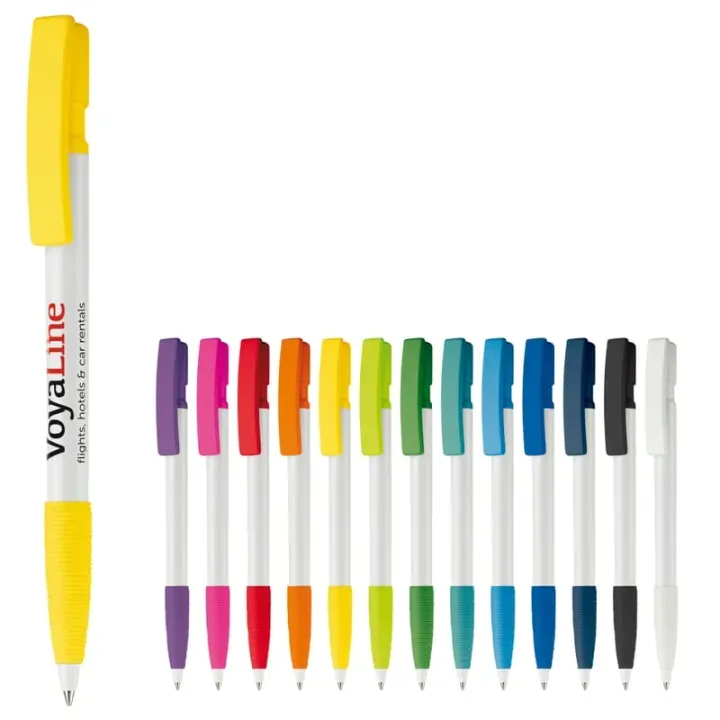 Nash ball pen rubber grip hardcolour - LT80801 (gadzety reklamowe)